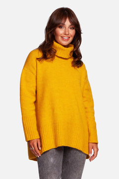 Turtleneck pullover sweartshirt - Honey
