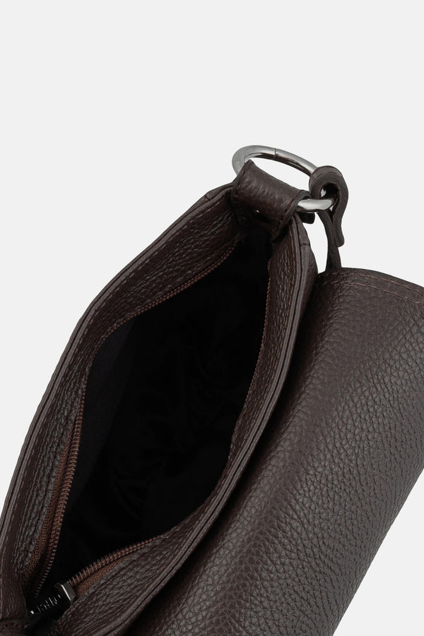 Chocolate Brown Horseshoe Bag