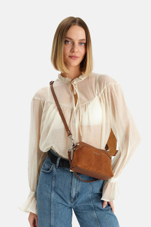 Small Crossbody Bag with Double Straps